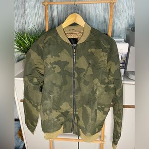 MD Riflessi Collection Army net print Bomber
